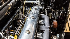 köln oldtimer fachbetrieb STIMAC Karosserietechnik Werkstatt Innenansicht Rolls Royce Motor